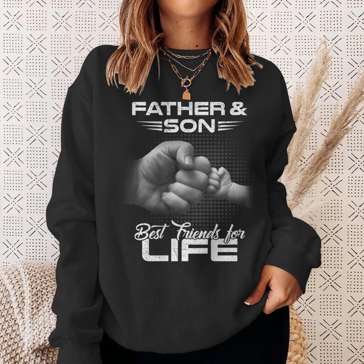 Father & Son Best Friends For Life Matching Father's Day Sweatshirt Gifts for Her