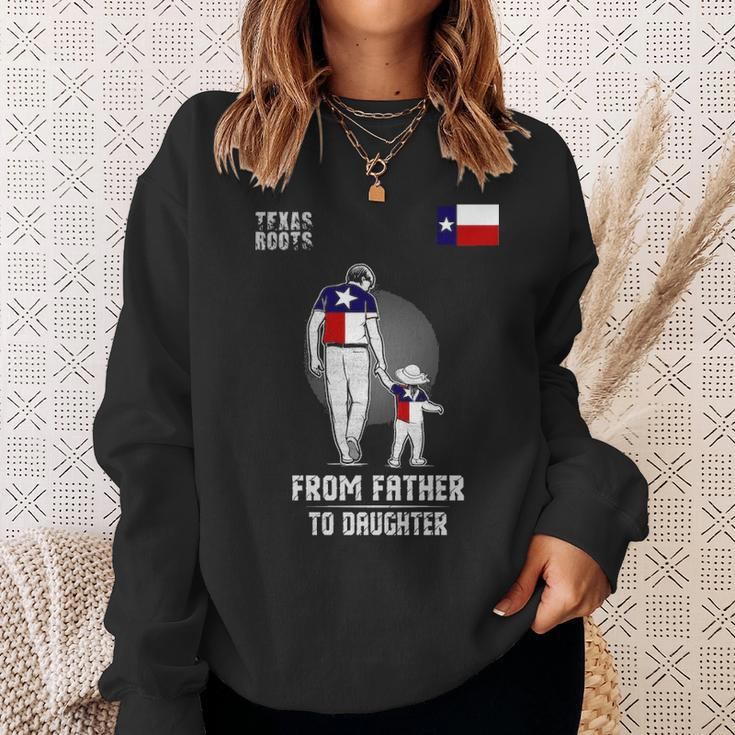 Father To Daughter Texas Sweatshirt Gifts for Her