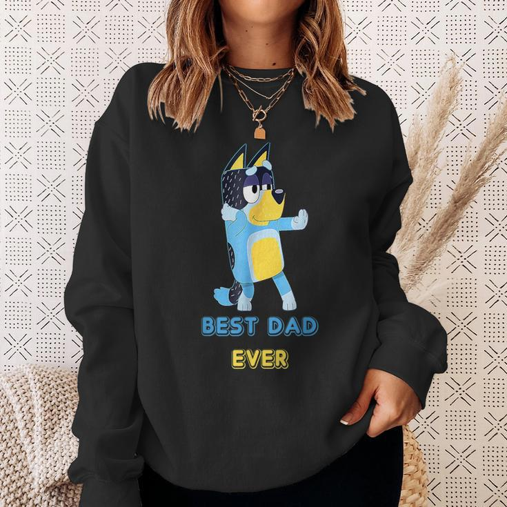 Fathers Day Best Dad Ever Daddy Lover From Son Daughter Sweatshirt Gifts for Her