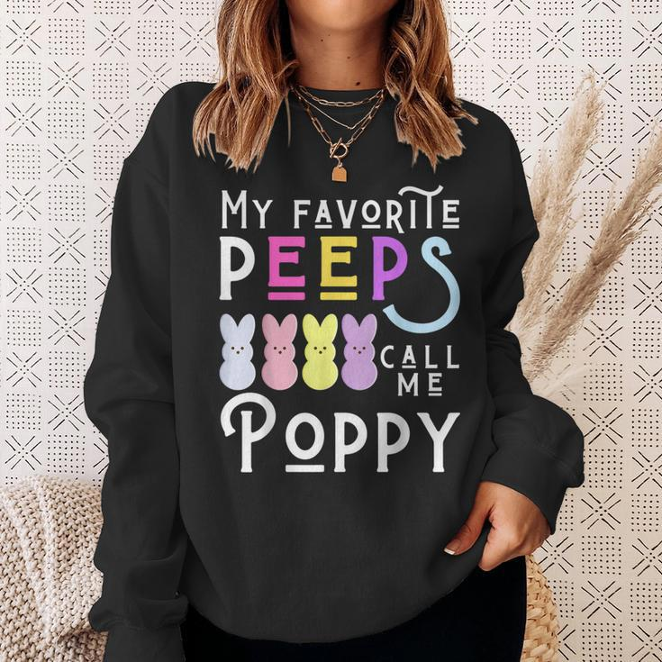 My Favorite Peeps Call Me Poppy Man Dad Pop Men Easter Boy Sweatshirt Gifts for Her