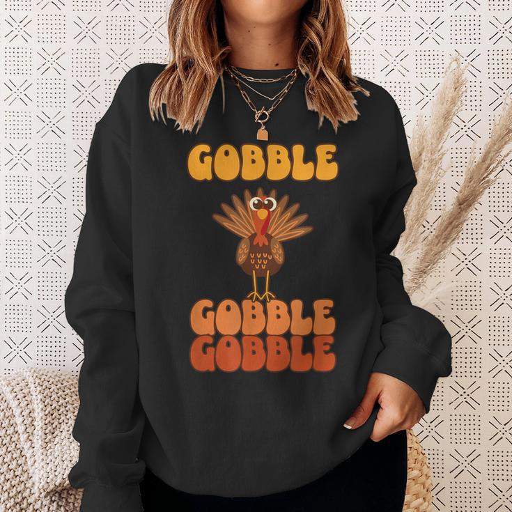 Festliche Feier Zum Erntedankfeston Gobble Gobble Turkey Sweatshirt Geschenke für Sie