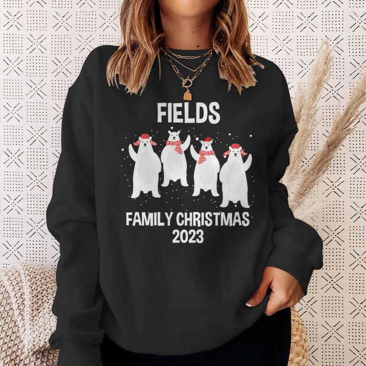 Fields Family Name Fields Family Christmas Sweatshirt Gifts for Her
