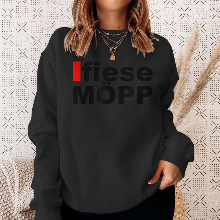 Fiese Möpp With Düsseldorfer Mundart Sweatshirt Geschenke für Sie