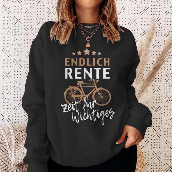 Finally Rente Zeit Für Important Pensioner Bike Black Sweatshirt Geschenke für Sie