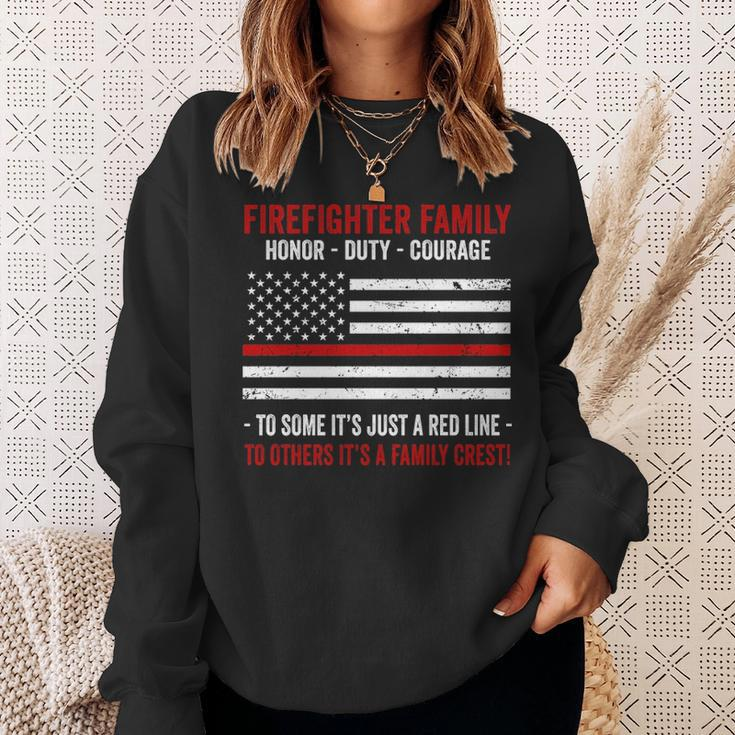 Firefighter Family Sweatshirt Gifts for Her