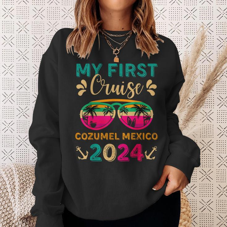 My First Cruise Cozumel Mexico 2024 Family Vacation Travel Sweatshirt Gifts for Her