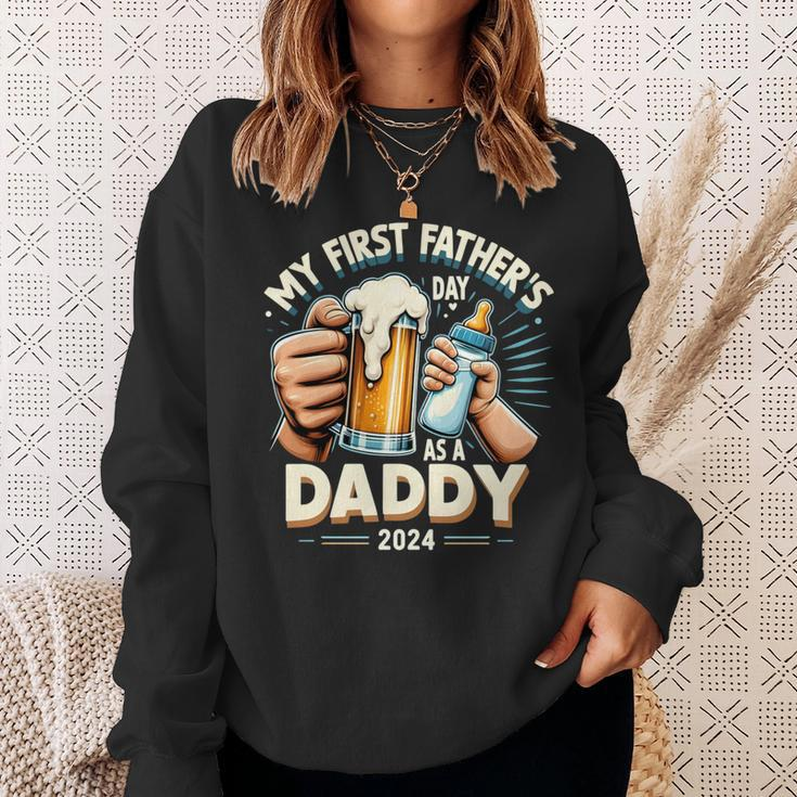 My First Father's Day As A Daddy Black Dad Black Father Sweatshirt Gifts for Her
