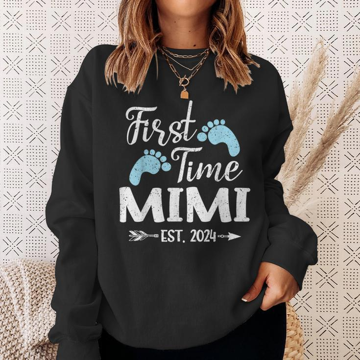 First Time Mimi Est 2024 Sweatshirt Gifts for Her