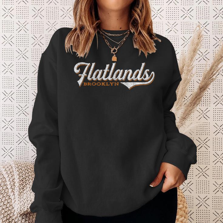 Flatlands Brooklyn Retro New York City Sweatshirt Gifts for Her