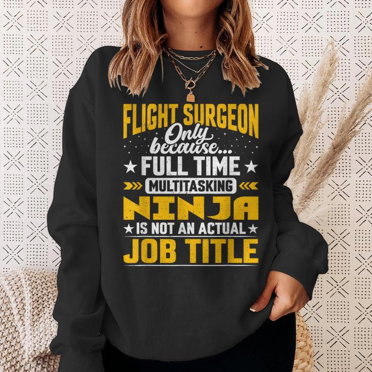 Flight Surgeon Job Title Flight Medical Officer Sweatshirt Gifts for Her