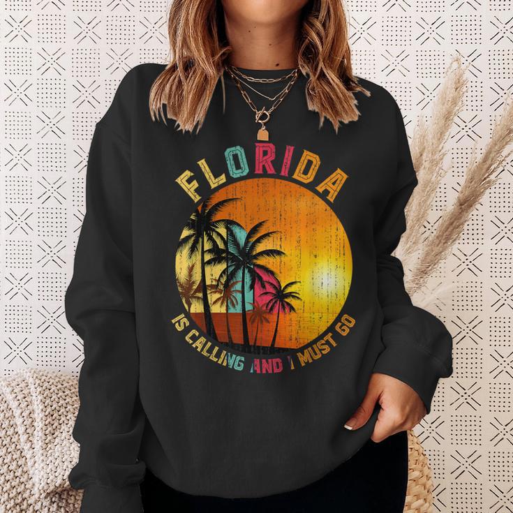 Florida Ruft Mich Und Ich Muss Gehen Summer Holiday Florida Sweatshirt Geschenke für Sie