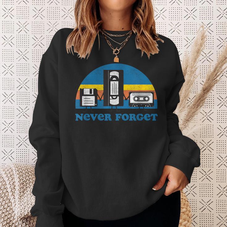 Never Forget Nostalgia Vintage Retro Sweatshirt Geschenke für Sie