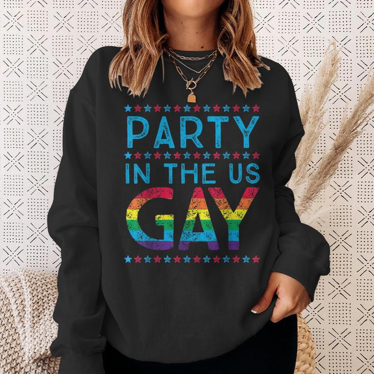 Fourth Of July Party In The Us Gay Sweatshirt Gifts for Her