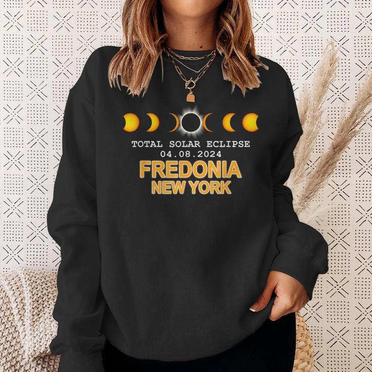 Fredonia New York Total Solar Eclipse 2024 Sweatshirt Gifts for Her