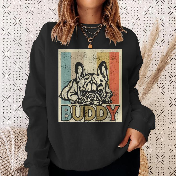 French Bulldog French Bulldog Frenchi Retro Vintage Sweatshirt Geschenke für Sie