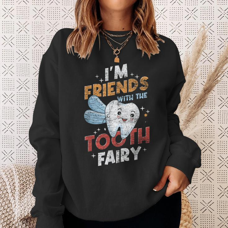Im Friends With The Tooth Fairy Dental Assistant Sweatshirt Gifts for Her