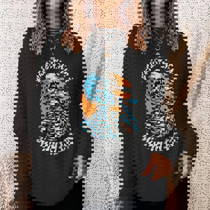 Fuelled By Soda Painkillers Chronic Pain Spoonie Black Sweatshirt Gifts for Her