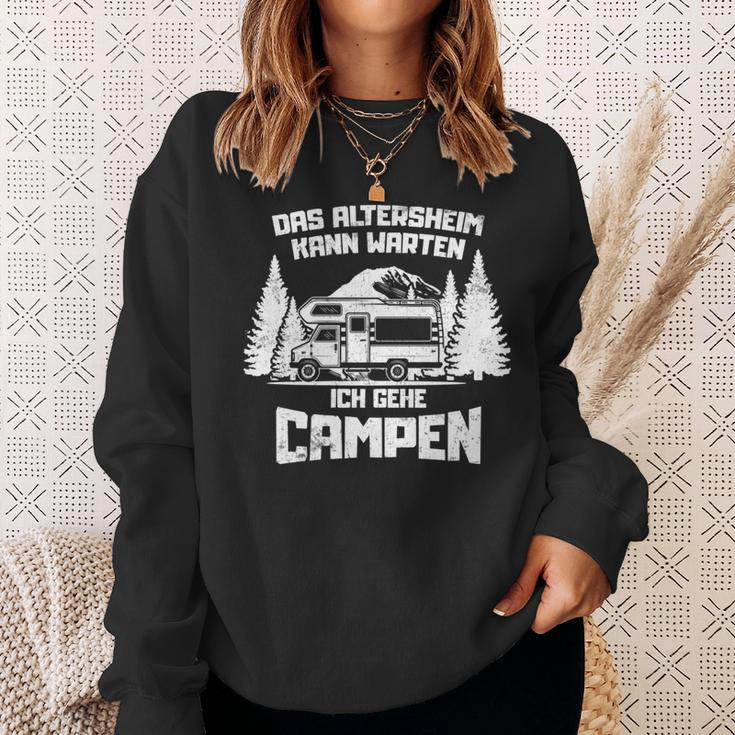 Fun Camper Campen Camping Wohnwagen Womo Urlauber Geschenke Sweatshirt Geschenke für Sie