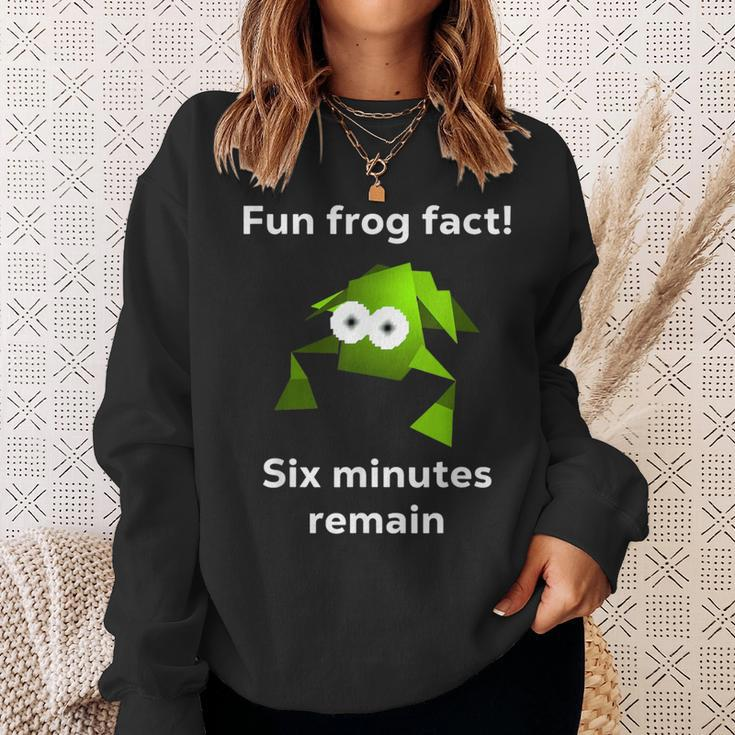 Fun Frog Fact Six Minutes Remain Cursed Frog Sweatshirt Gifts for Her