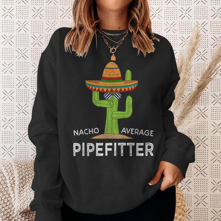 Fun Hilarious Meme Saying Union Pipefitter Worker Sweatshirt Gifts for Her