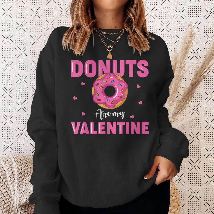 Adult Anti Valentine's Day Donuts Is My Valentine Sweatshirt Gifts for Her