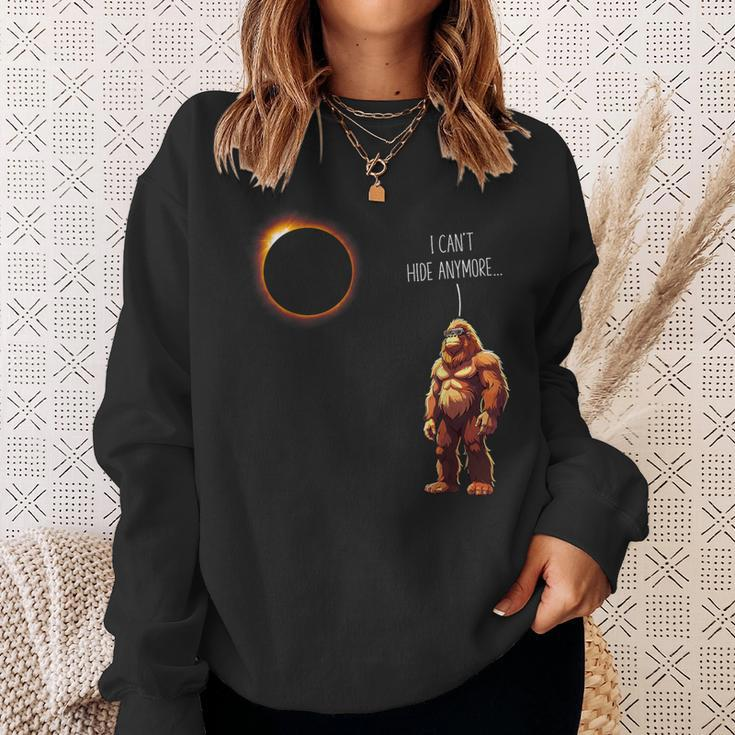 Bigfoot Solar Eclipse Quote April 8Th 2024 Boys Sweatshirt Gifts for Her