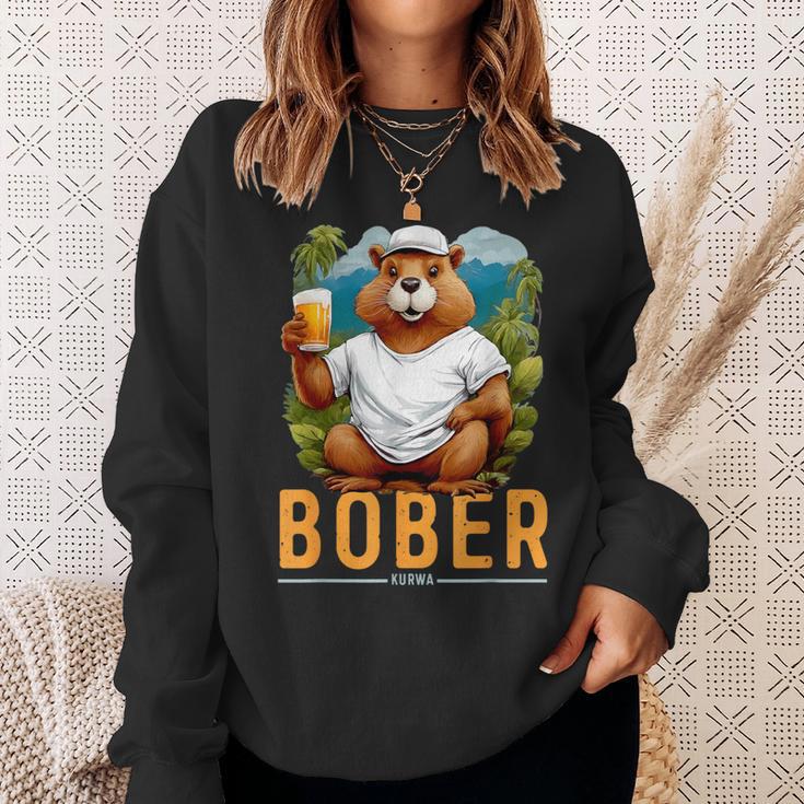 Bober Bóbr Kurwa Polish Bober Kurwa Bobr Sweatshirt Geschenke für Sie