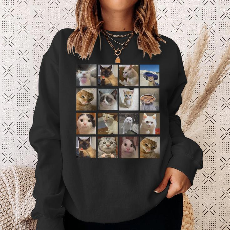 Cat Memes Kitty Cat Meme Sweatshirt Gifts for Her