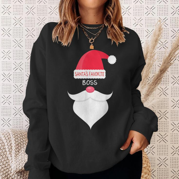Christmas For Boss Santa's Favorite Sweatshirt Gifts for Her