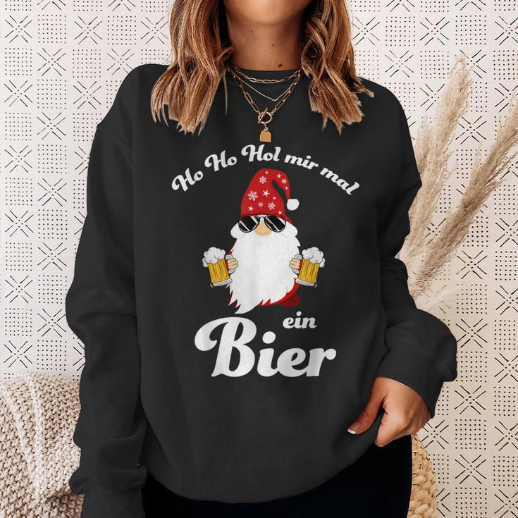 Christmas Ho Ho Hol Mir Mal Ein Bier Fun Sweatshirt Geschenke für Sie