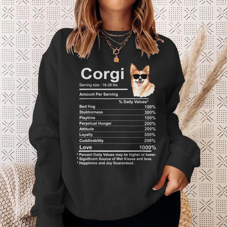 Corgi Facts Nutrition Cardigan Pembroke Corgi Mom Sweatshirt Gifts for Her