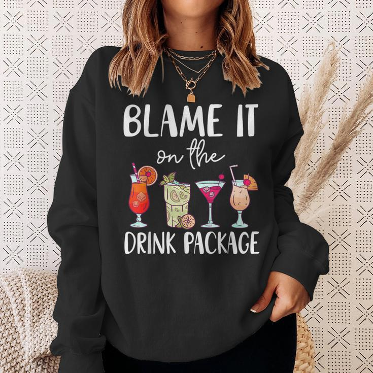 Cruise 2024 Blame It On The Drink Package Sweatshirt Gifts for Her