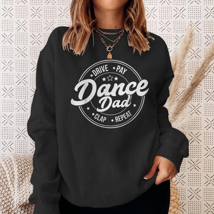 Dad Dance Retro Proud Dancer Dancing Father's Day Sweatshirt Gifts for Her