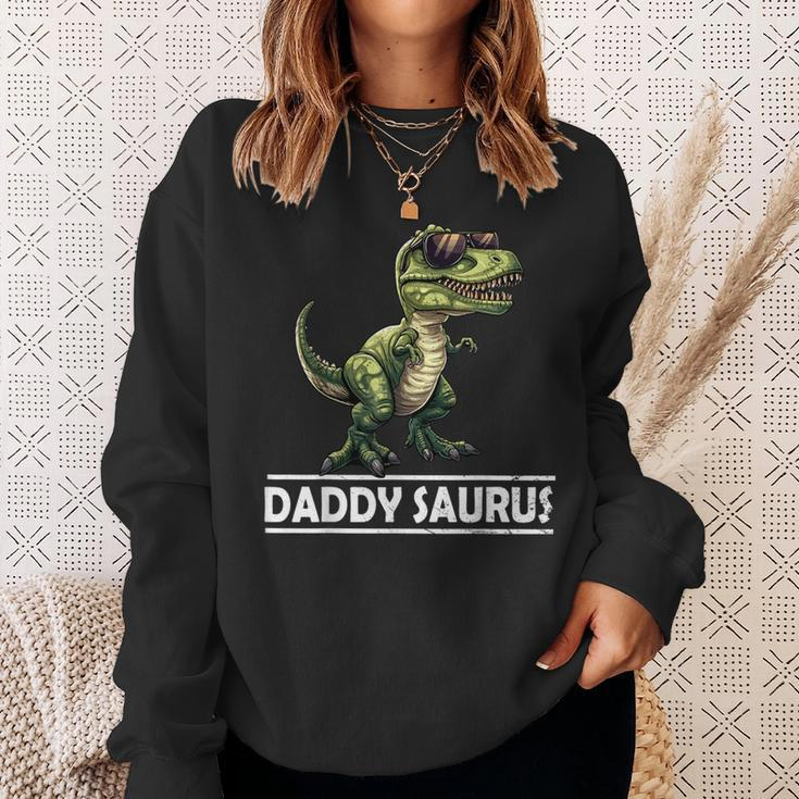 DaddyRex Dinosaur Daddy Saurus Family Matching Sweatshirt Gifts for Her