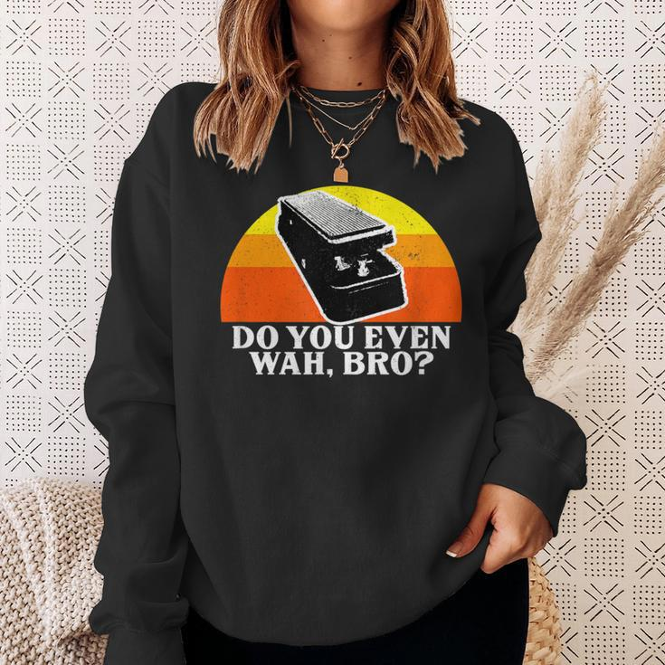 Electric Guitar Wah Effects Pedal Rock Blues Guitarist Sweatshirt Gifts for Her