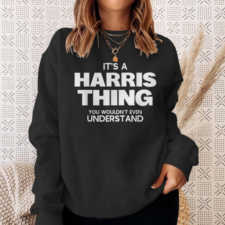 Family Reunion It's A Harris Thing Family Name Sweatshirt Gifts for Her