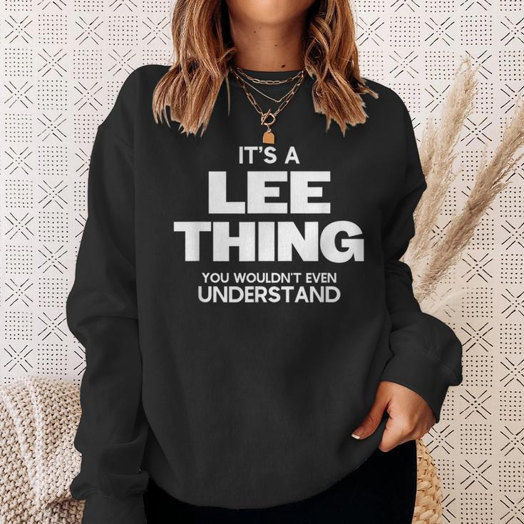 Family Reunion It's A Lee Thing Family Name Sweatshirt Gifts for Her