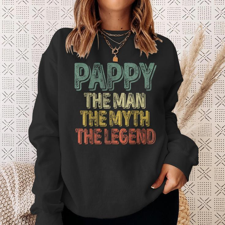 Father's Day Pappy The Man The Myth The Legend Sweatshirt Gifts for Her