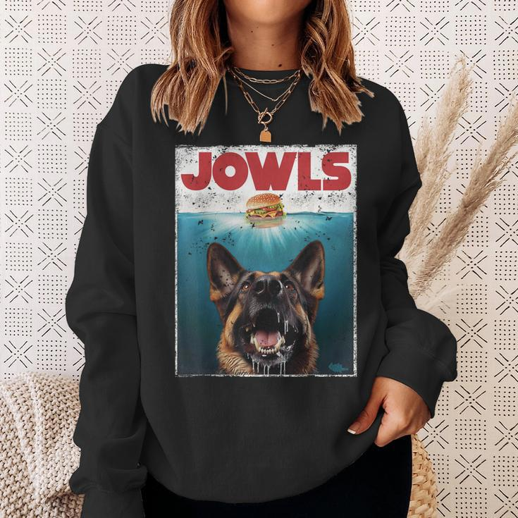 German Shepherd Jowls Hamburger Gsg Dog Mom Dog Dad Sweatshirt Gifts for Her
