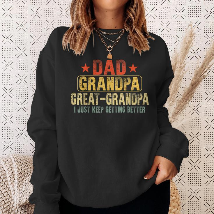Great Grandpa For Fathers Day Dad Papa Grandpa Sweatshirt Gifts for Her