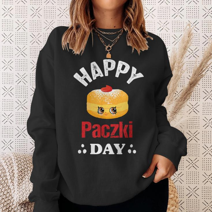 Happy Paczki Day Polish Fat Thursday Donut Poland Sweatshirt Gifts for Her