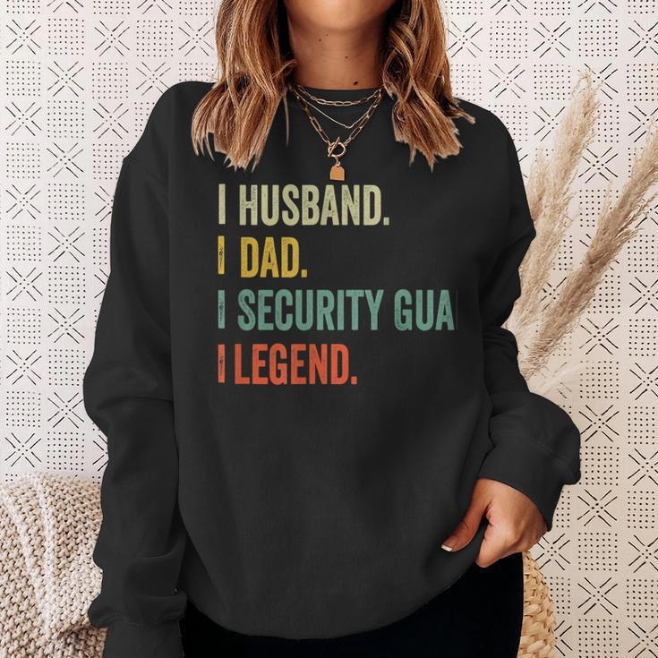 Husband Dad Security Guard Legend Vintage Retro Sweatshirt Gifts for Her