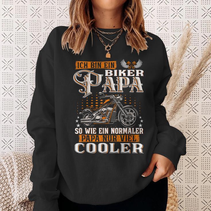 Ich Bin Ein Biker Papa Slogan Motorcycle Sweatshirt Geschenke für Sie