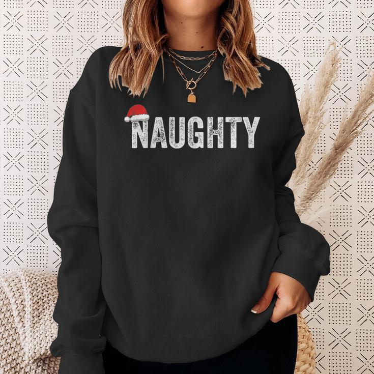 Matching Couples Naughty Nice Christmas His And Hers Sweatshirt Gifts for Her