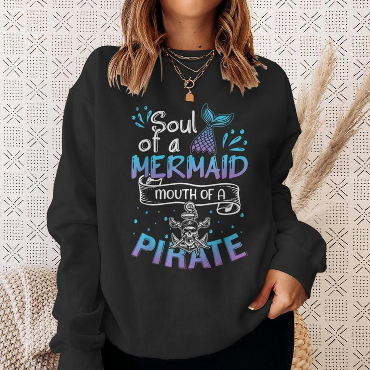Mermaid Sailor Mermaid Soul And Pirate Mouth Sweatshirt Gifts for Her