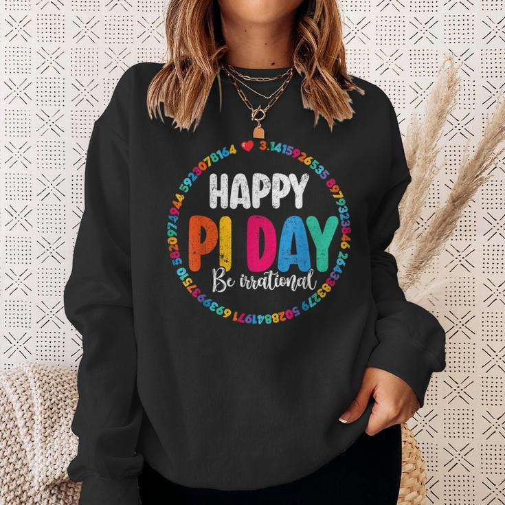 Pi Day Be Irrational Spiral Pi Math For Pi Day 3 14 Sweatshirt Gifts for Her
