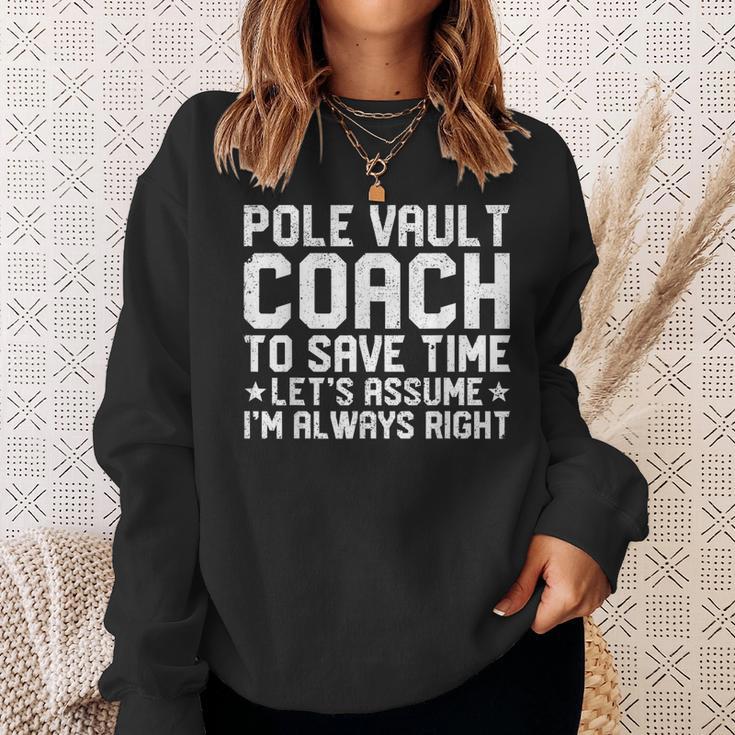 Pole Vault Pole Vaulting Pole Vault Coach Sweatshirt Gifts for Her