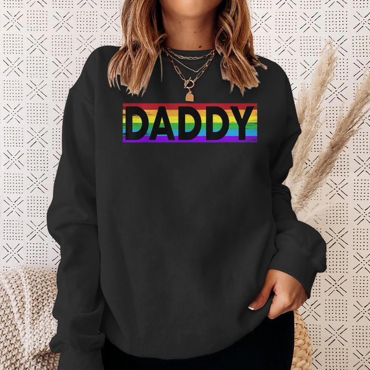 Pride Daddy Proud Gay Lesbian Lgbt Father's Day Sweatshirt Gifts for Her