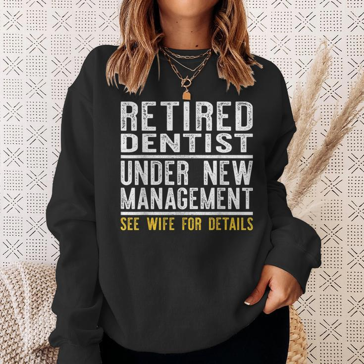 Retirement Dentist Dad Retiring Party Humor Sweatshirt Gifts for Her