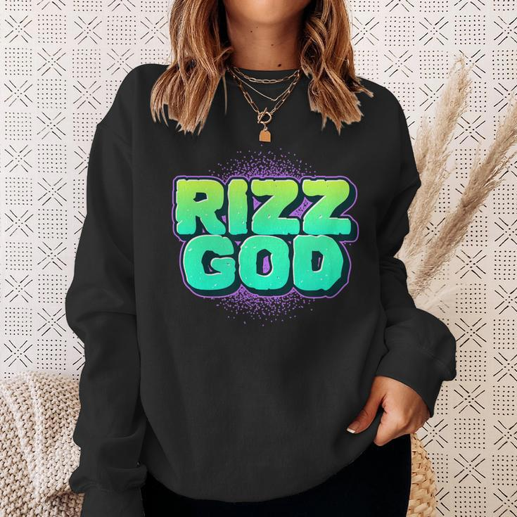 Rizz Rizzler Rizz God Slang Meme Trending Social Media Sweatshirt Gifts for Her
